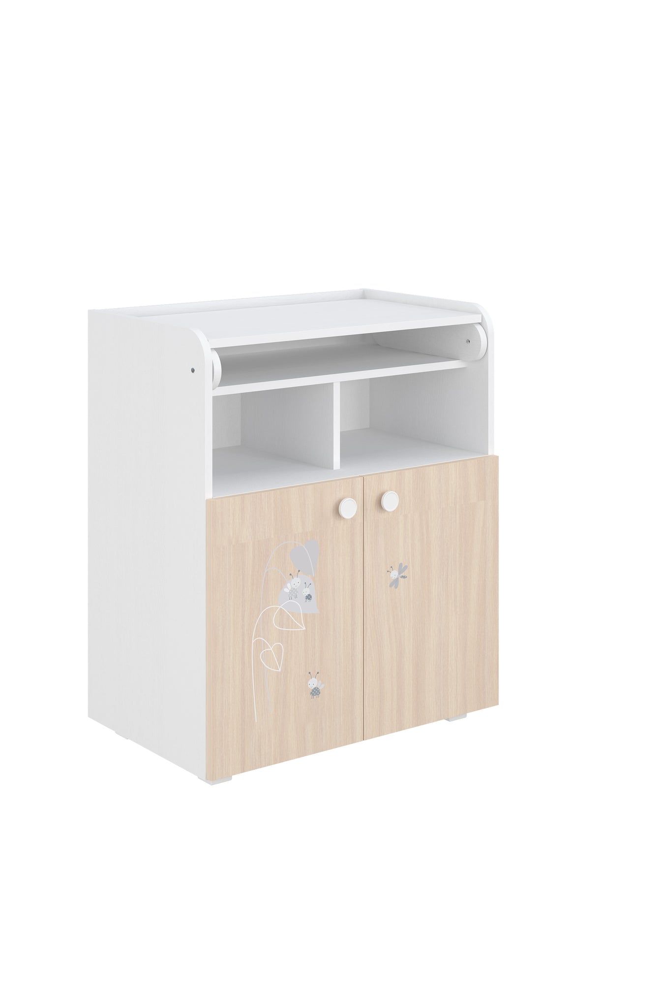 Shefa 700 Amis Baby Changing Unit White-Pastell Oak (2 boxes)
