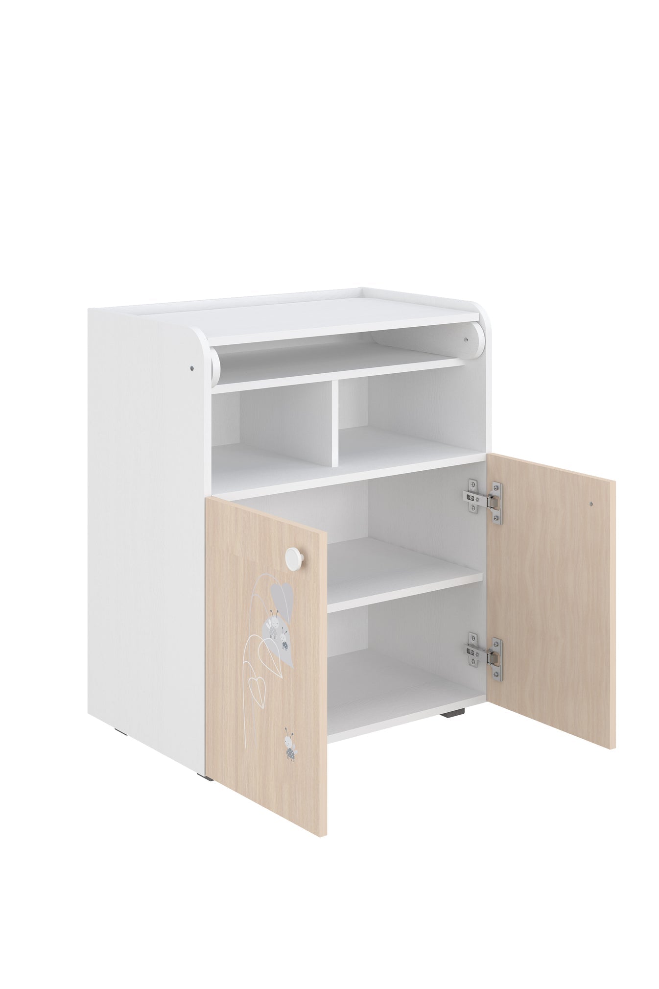 Shefa 700 Amis Baby Changing Unit White-Pastell Oak (2 boxes)
