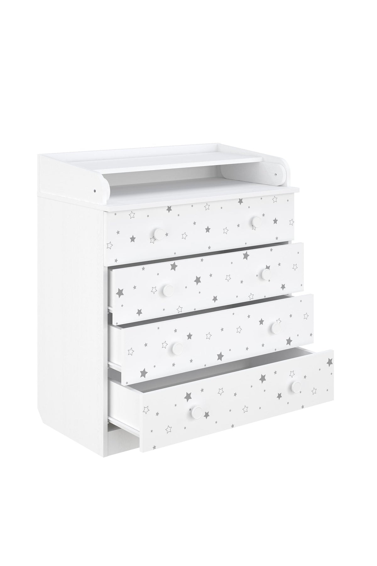 Shefa 800 Kids Changing Dresser Starlight White (2 boxes)