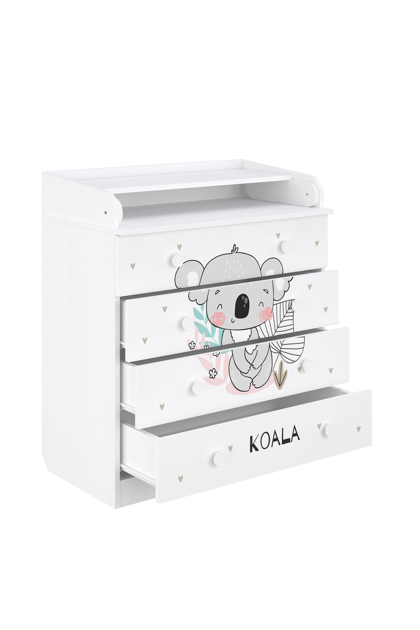 Shefa 800 Kids Changing Dresser Koala White (2 Boxes)