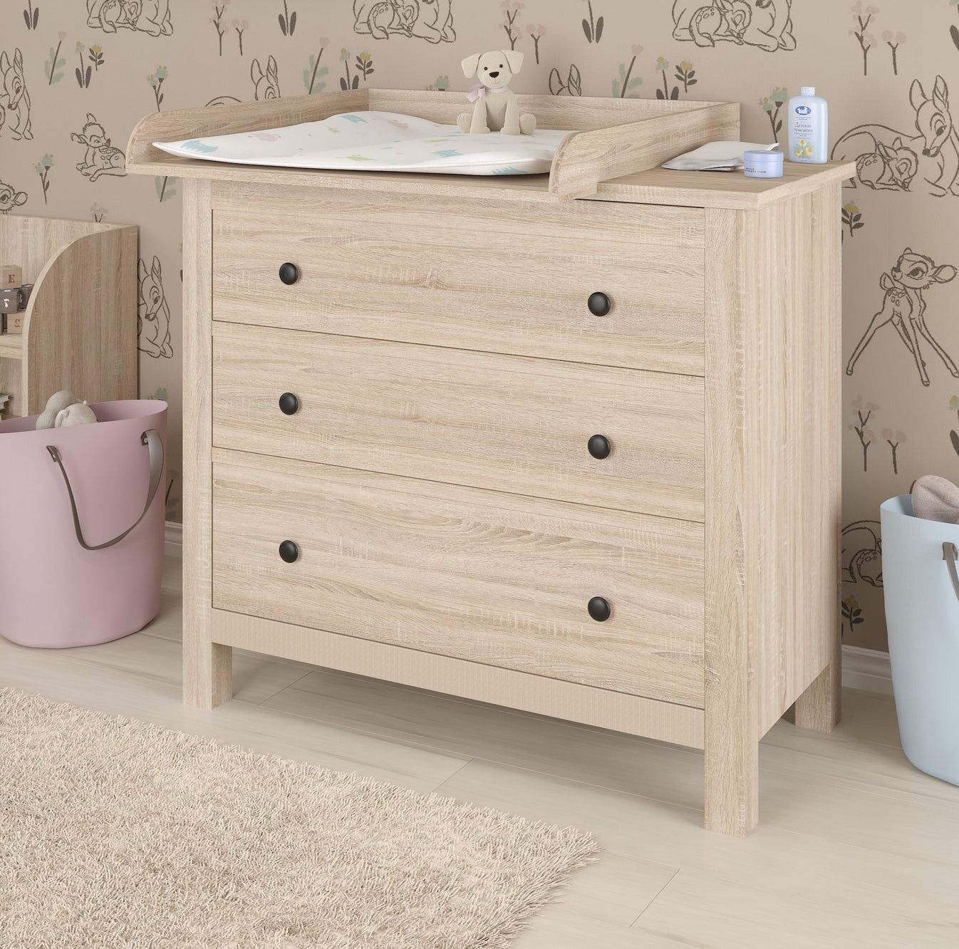 Shefa 800 Kids Changing Top Only Universal Oak (1 Box)