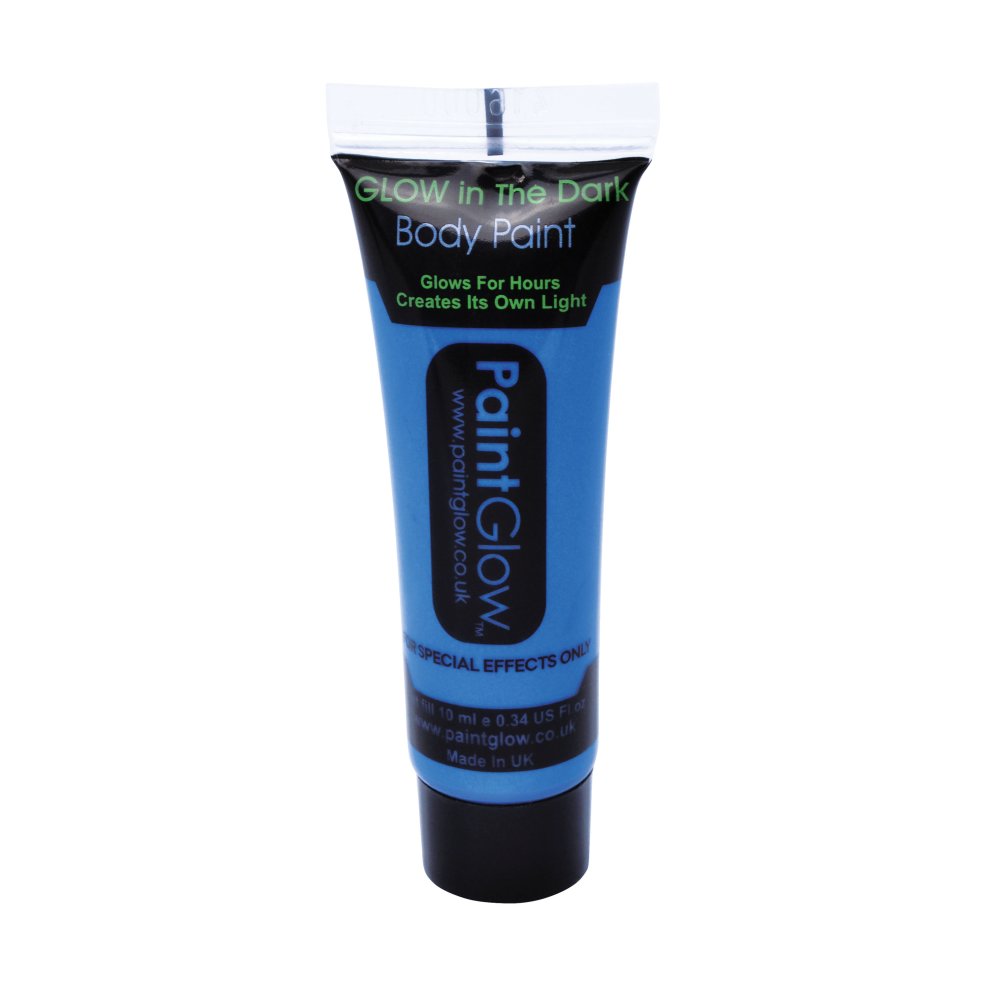 Glow in the Dark Body Paint. Blue 10ml