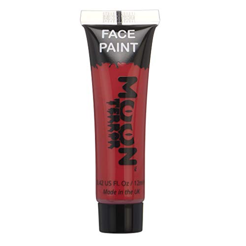 Moon Terror Halloween Face & Body Paint, Red, Single 12ml