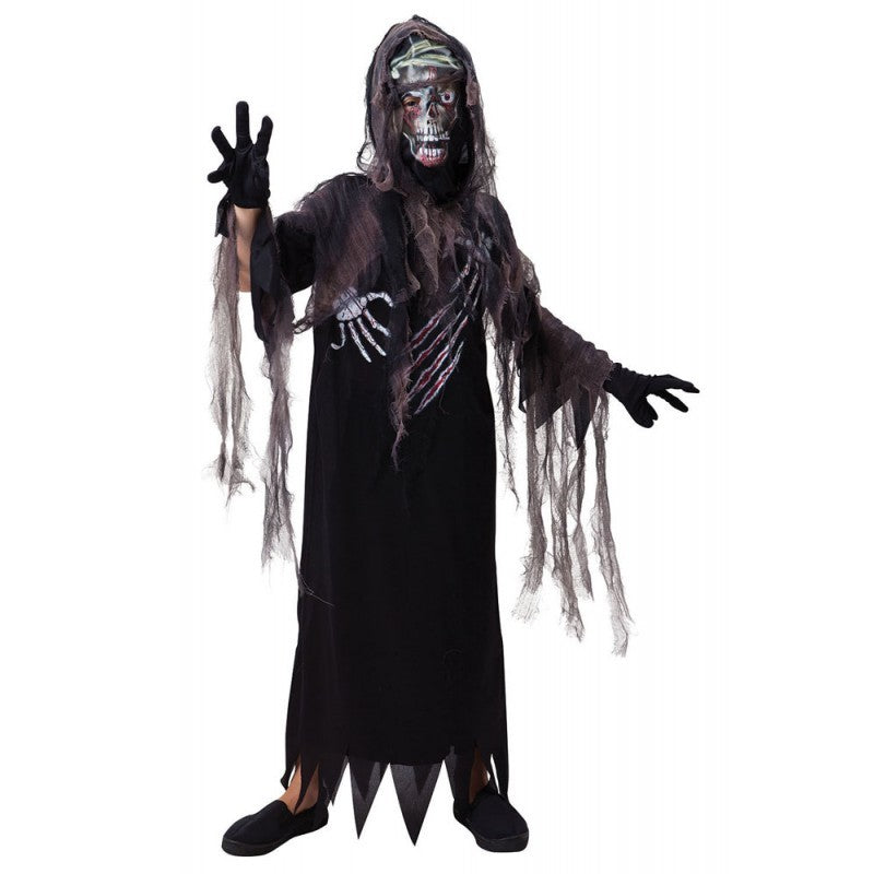 Terror Reaper Hooded 110-122cm Boys Childrens Costume