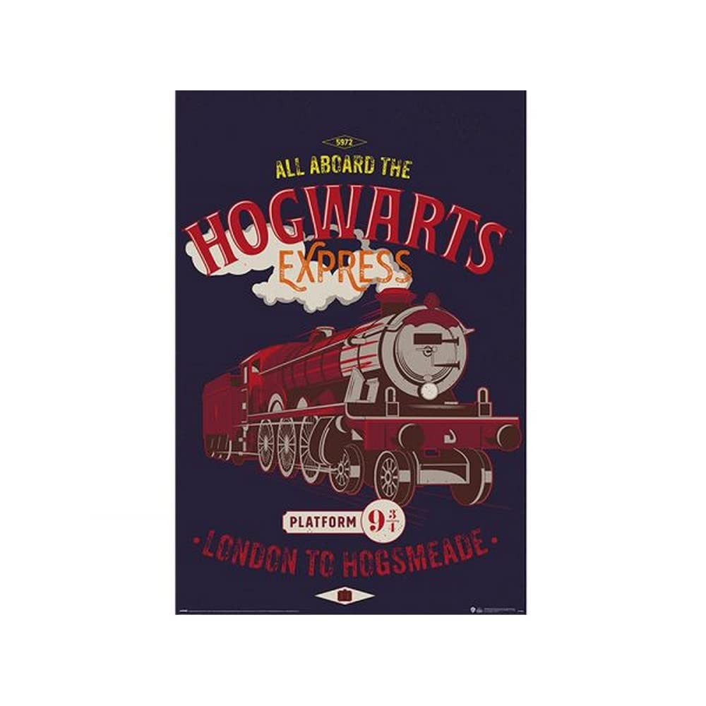 Harry Potter Magical Motors Hogwarts Express Poster (One Size) (Dark /)