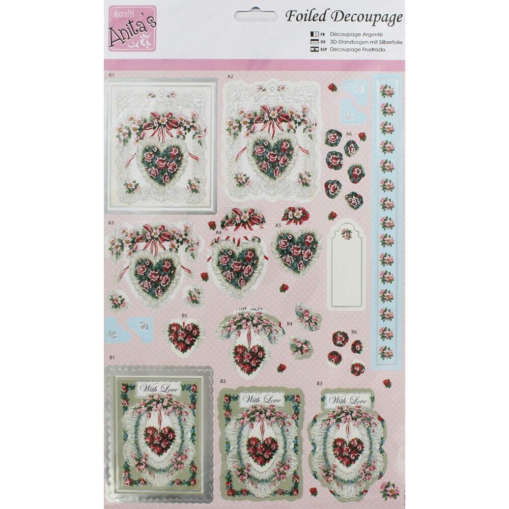 Foiled Decoupage - With Love