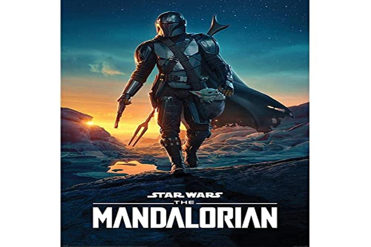 Star Wars The Mandalorian Nightfall Maxi Rolled Poster One Size