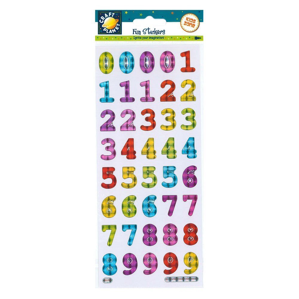 Fun Stickers - Bold Reflective Numbers