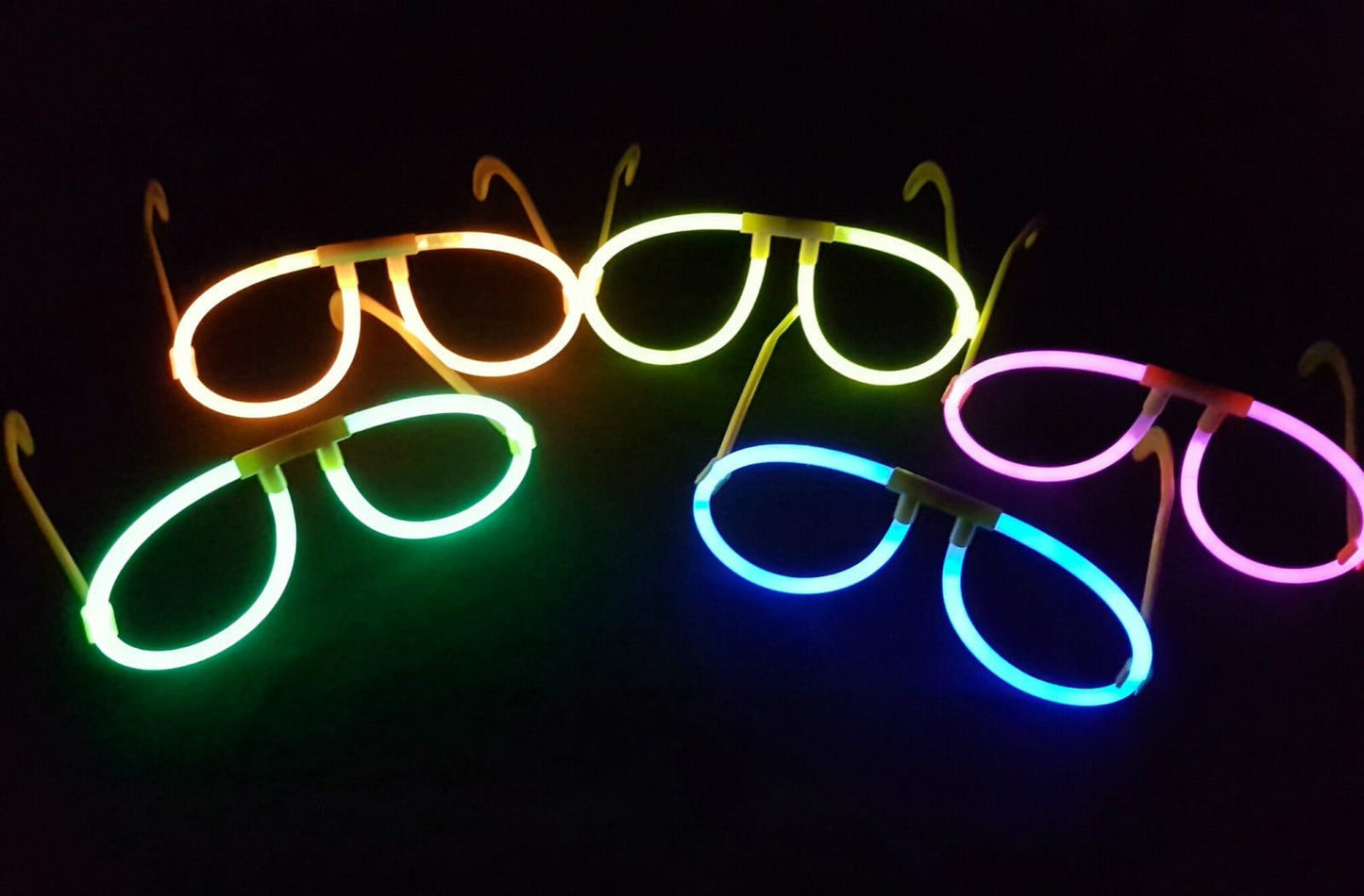 Assorted Colour Glow Glasses