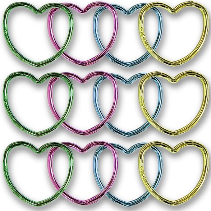 12 SHINY HEART BRACELETS