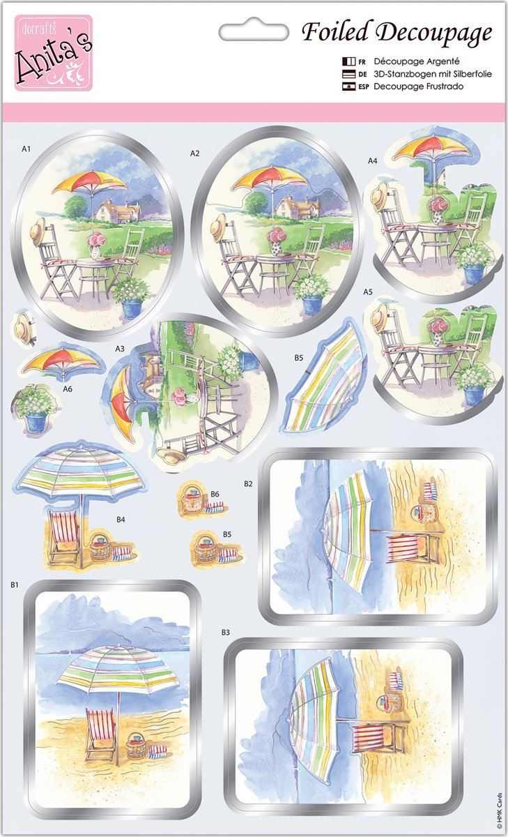 Foiled Decoupage - Seat in the Sun