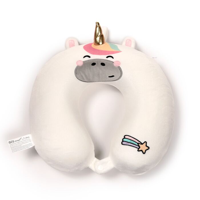 Relaxeazzz Lola the Cat Adoramals Plush Memory Foam Travel Pillow