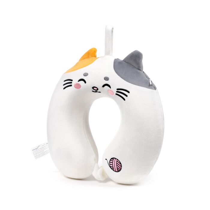 Relaxeazzz Lola the Cat Adoramals Plush Memory Foam Travel Pillow