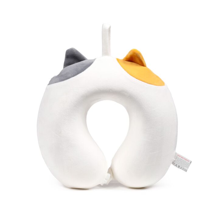 Relaxeazzz Lola the Cat Adoramals Plush Memory Foam Travel Pillow