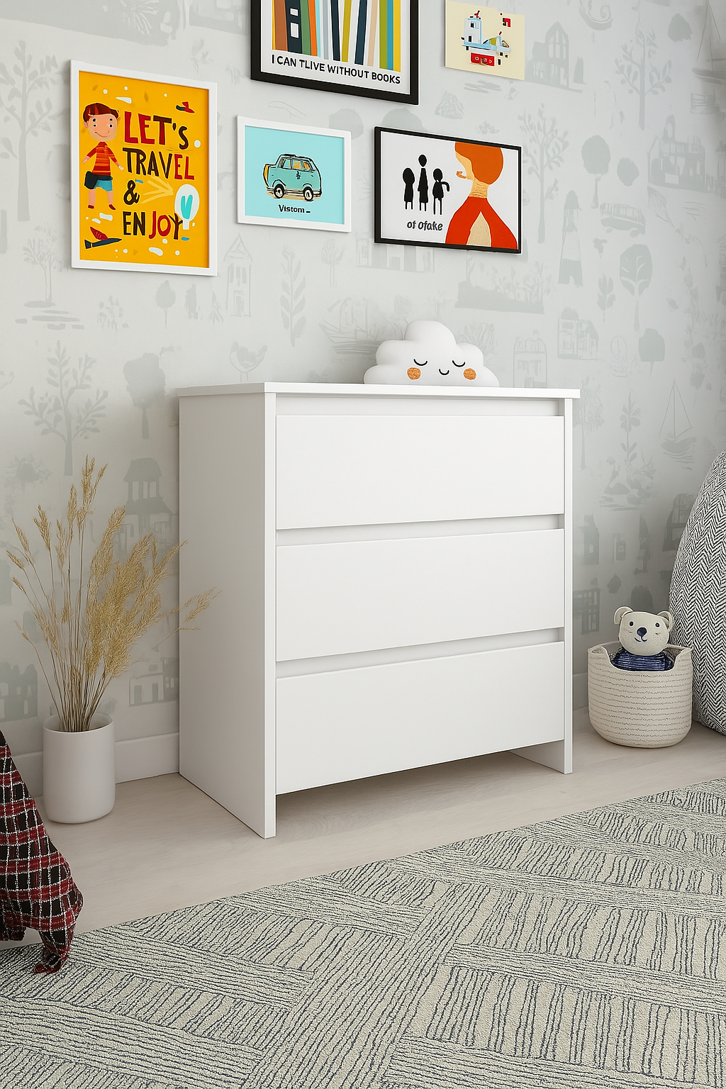 Shefa 880 Kids Changing Unit White (2 Boxes)