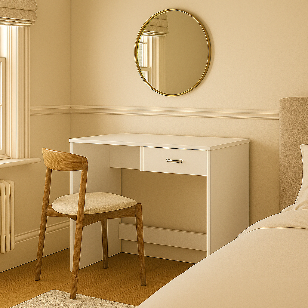 Shefa Line Computer Desk Nano White, 90 cm (1 Box)