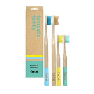 Bamboo Medium Toothbrush Morning Sunshine