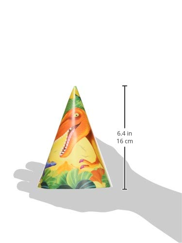 Amscan 17.7 cm Prehistoric Party Cone Hats