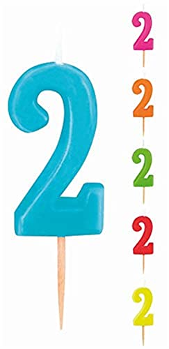 Boland Pick Candle 7 cm 6 Assorted Colours No. 2