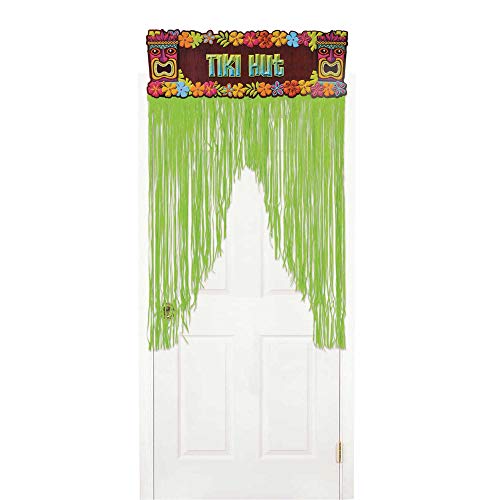 Amscan Hawaiian Tiki Door Curtains 96cm x 1.37m