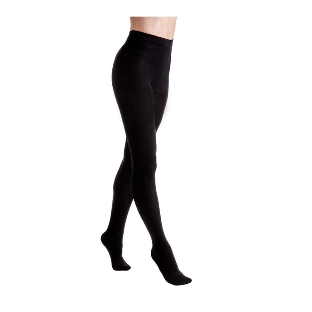 Couture Velvet Fleece Lined Tights Medium & Large (Large) Black