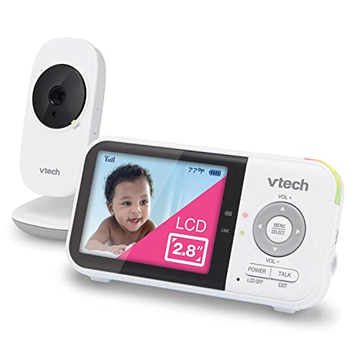 VTech Digital Video Baby Monitor VM819 2.8'' High- Resolution Colour LCD Display, White