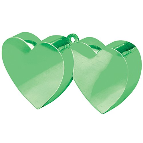 Amscan Green Double Heart Weight 170g/6oz