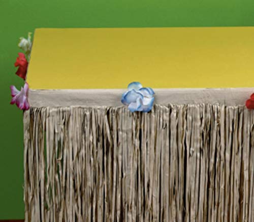 Amscan Hawaiian Party Tissue Paper Table Skirt-1pc, Brown, 200g