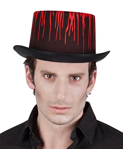 Boland Bloody Horror Blood Splash Hat, Black, One Size, Standard