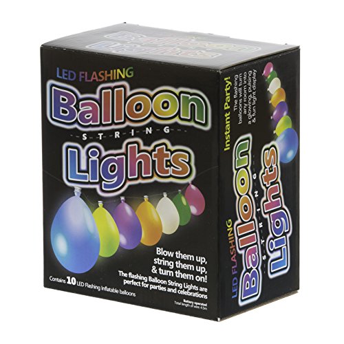 Funtime Gifts Balloon String Lights, Rubber Latex, Multi/Colour