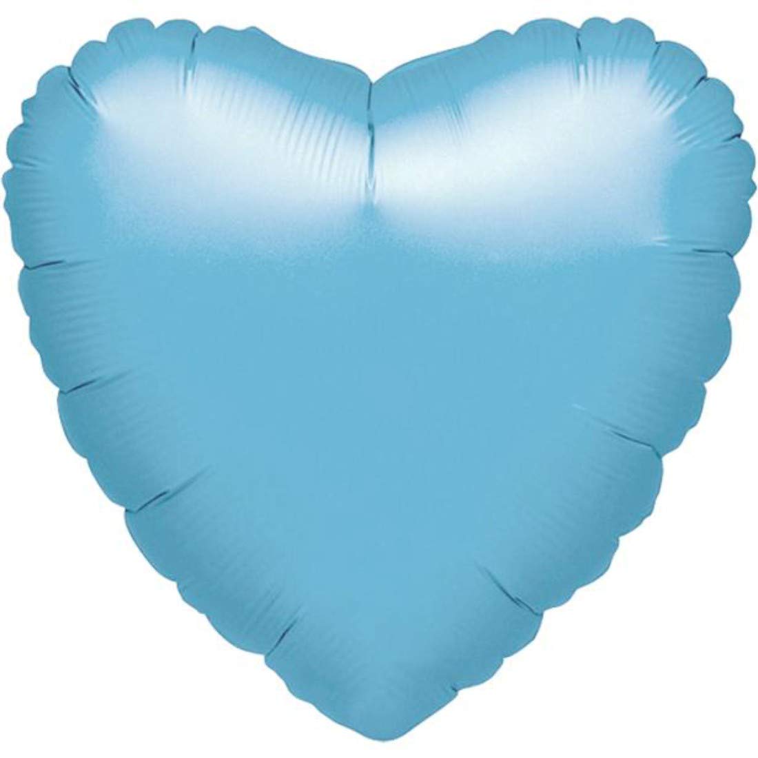 Amscan Iridescent Pearl Lite Blue Decorator Heart Standard XL Foil Balloons S15