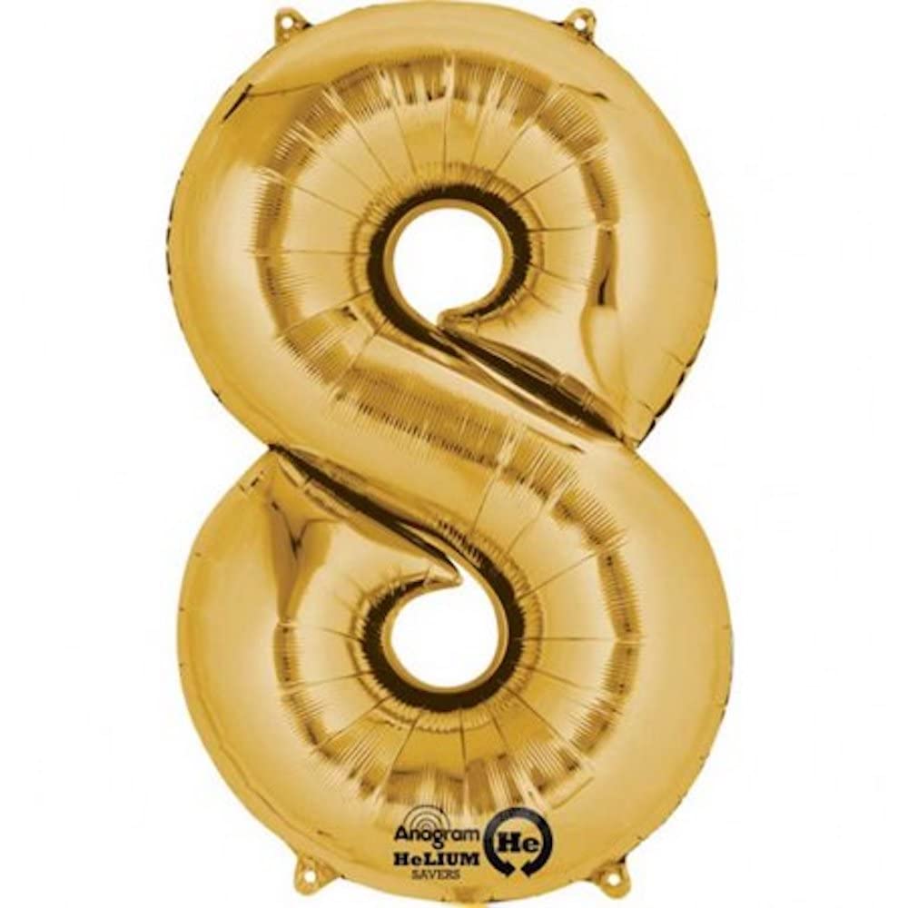 Amscan Balloon Shape:8 Gold