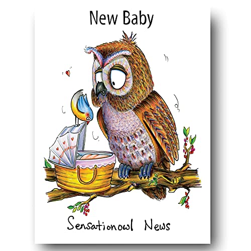Compost Heap New Baby Owl & Envelope