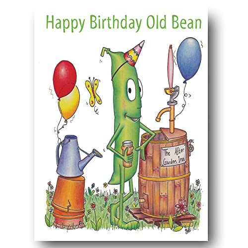 Compost Heap Old Bean Garden Inn Happy Birthday & Envelope