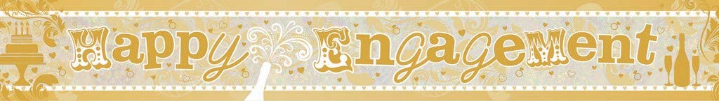 Amscan Happy Engagement Foil Banner