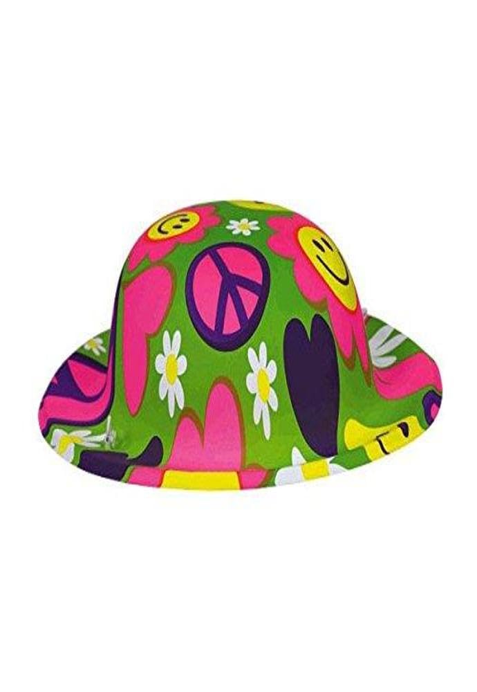 60s Groovy Plastic Mini Hats 16cm x 14cm x 7cm