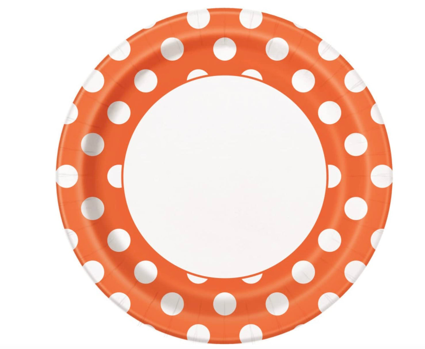 Pumpkin Orange Dot 9"PLT