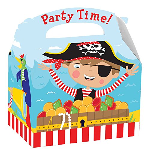 Amscan Little Pirate Party Favor Box, 1 Pc