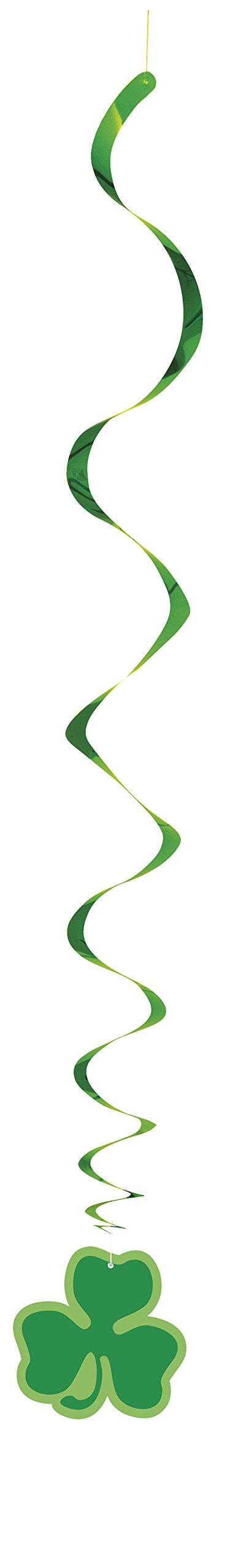 Unique Party - 66cm Hanging Swirl Clover St. Patricks Day Decorations, Pack of 3