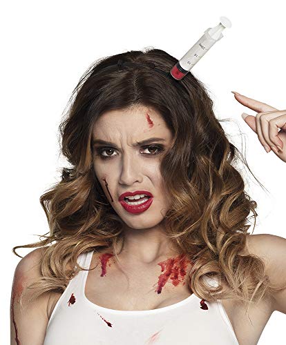 Boland Horror Syringe Headband - Clear/Red