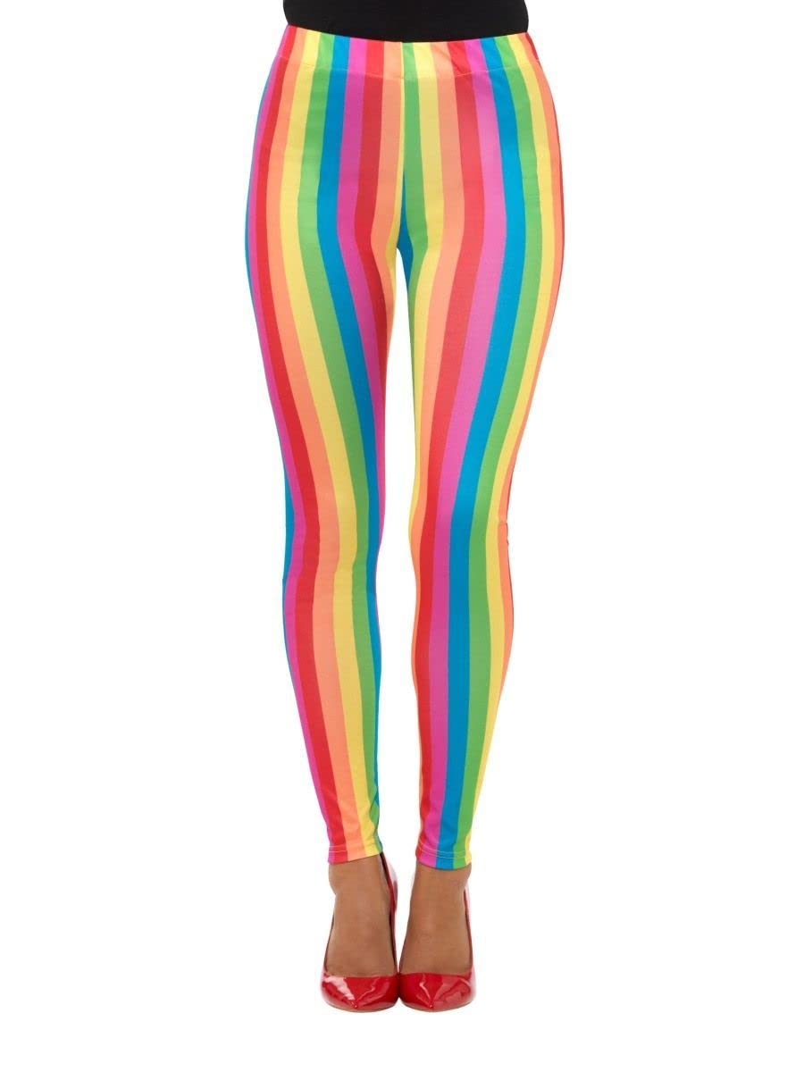 Smiffy's Rainbow Clown Leggings (L)