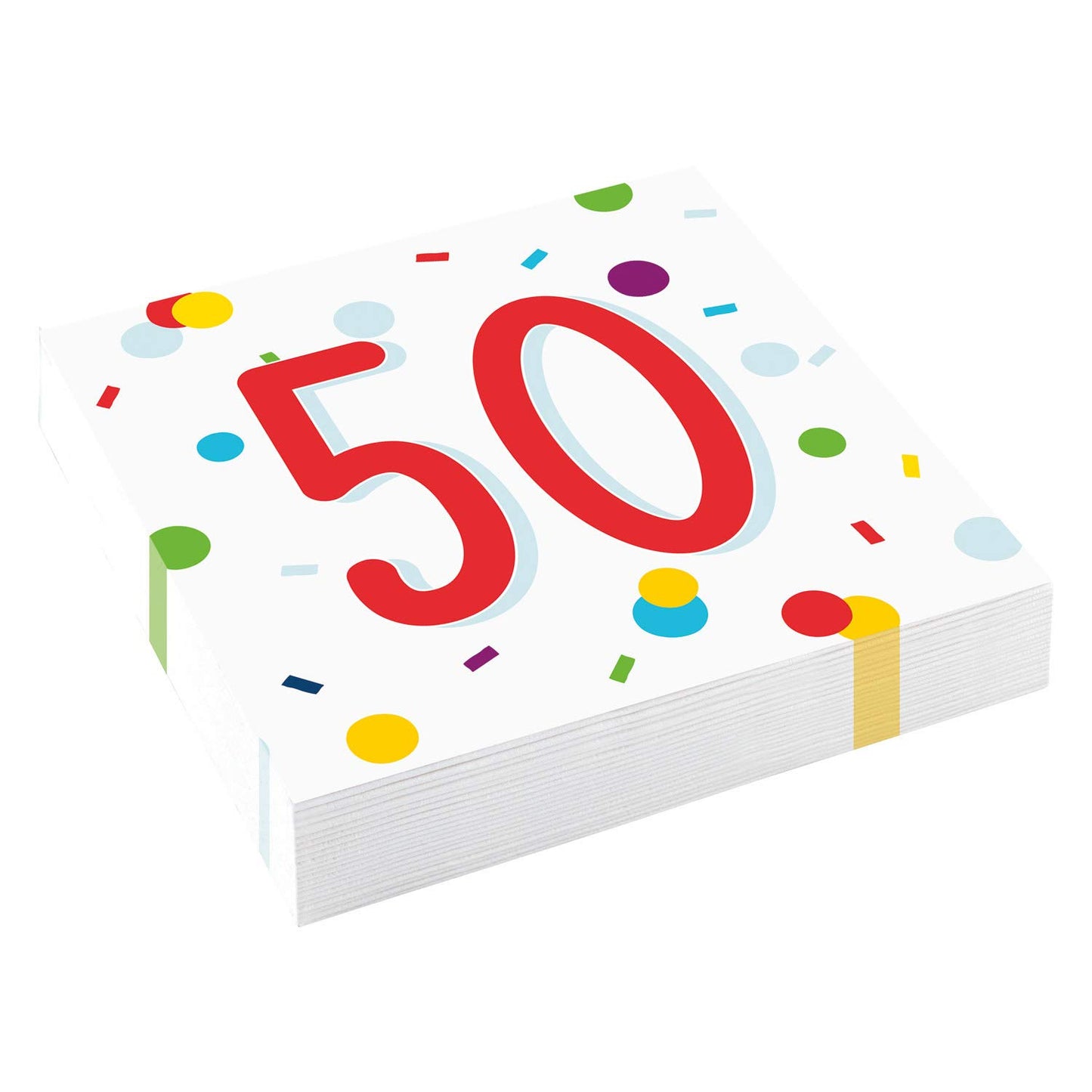 Confetti Birthday 50th Birthday Luncheon Napkins 33cm