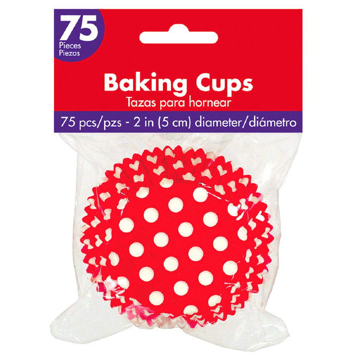 Apple Red Dots Cupcake Cases 50mm /75
