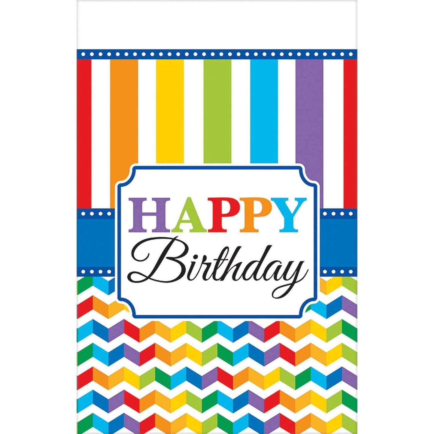 amscan Bright Birthday Table Cover