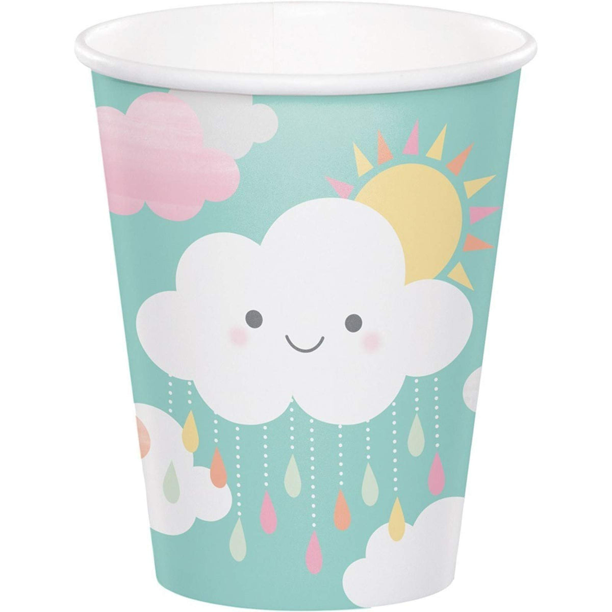 Creative Party Sun and Clouds Baby Shower Paper Cups