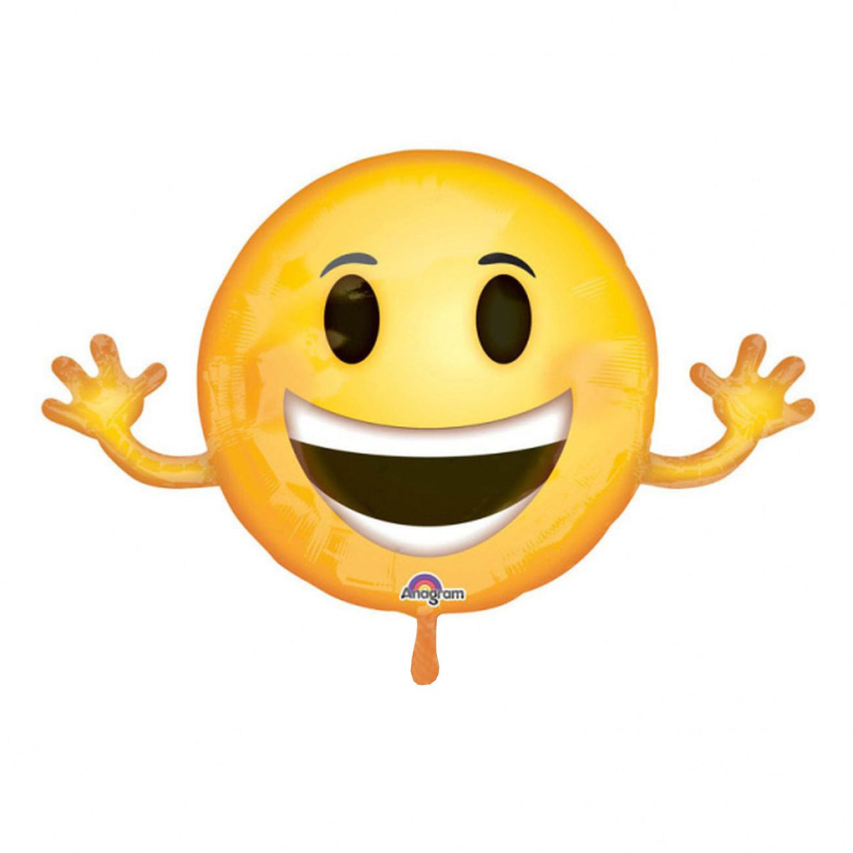 Happy Birthday Emoticon Foil Supershape Balloons 39"/99cm x 23"/58cm
