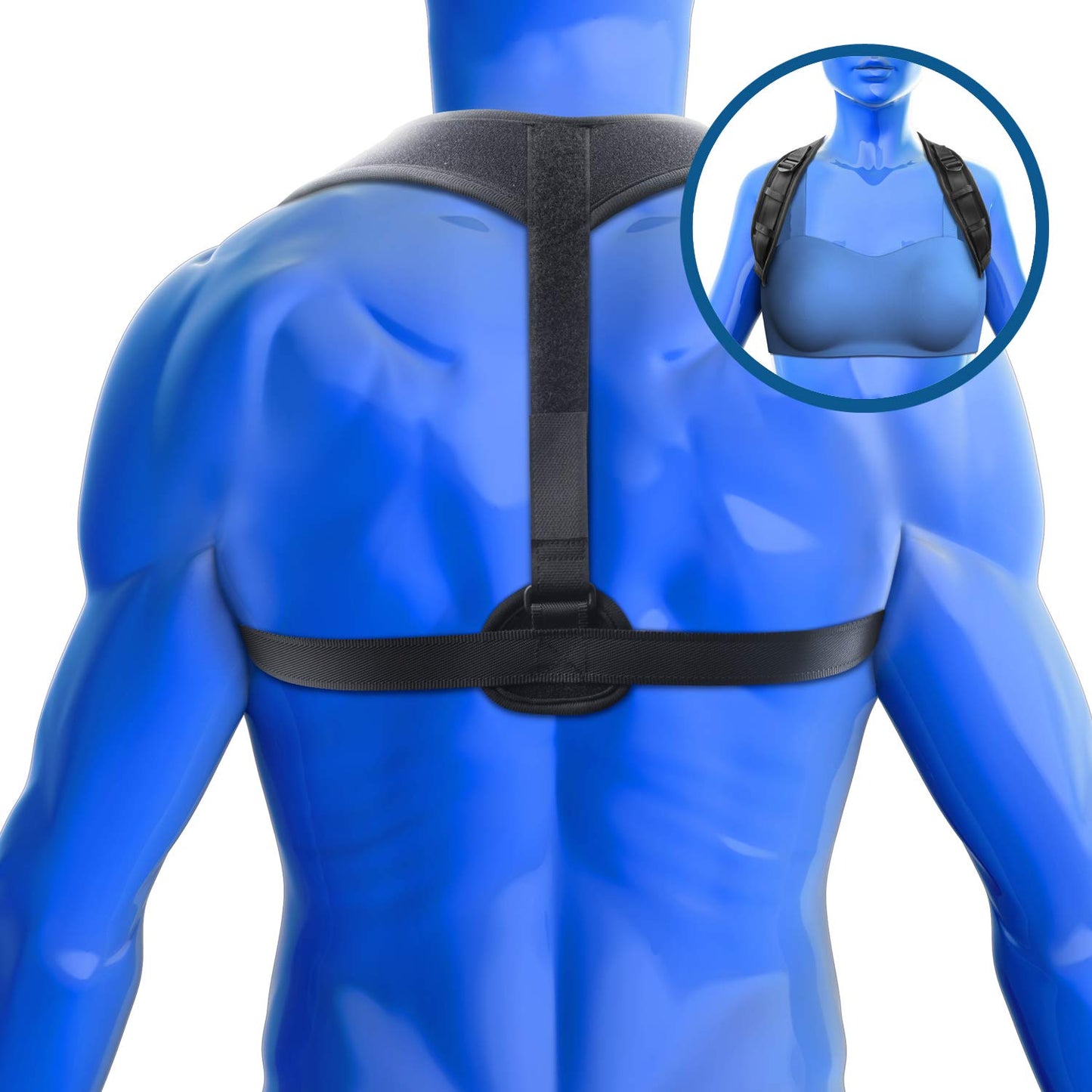 KEDLEY Posture Corrector for Men and Women | Adjustable Upper Back Brace for Clavicle Support | Eliminate Slouching, Relieve Neck, Shoulder and Back Pain | Shoulder, Spine Support & Physical Therapy