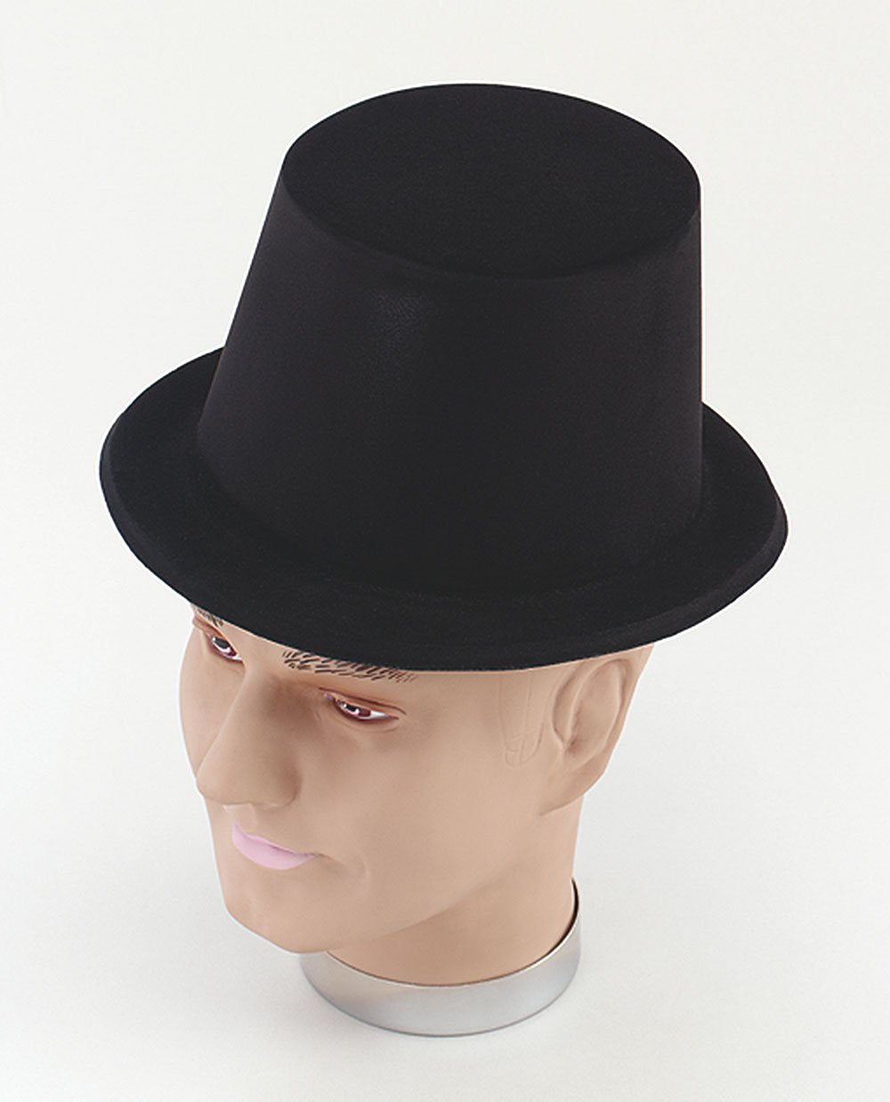 Top Hat. Black Flock (Hats) - Male - One Size