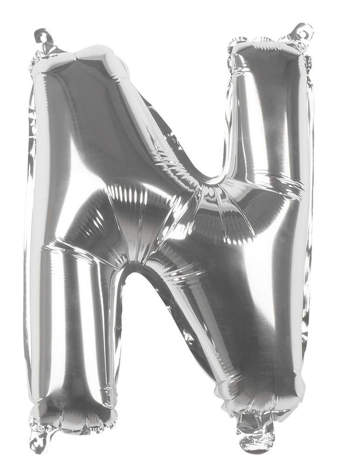 Boland Balloon Letter N (36cm), Silver