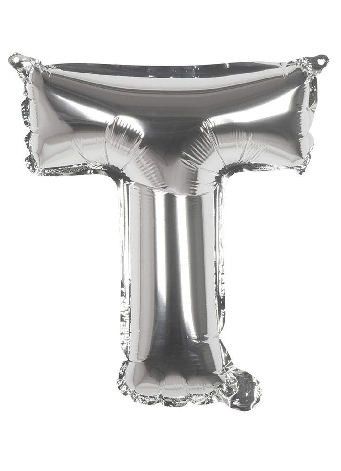 Boland - Foil balloon letter, size 36 cm, silver, letter balloon, balloon, air, helium, filling, birthday, anniversary, year of life, surprise party, childrens birthday